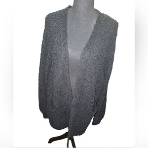 Black Popcorn ish Cardigan